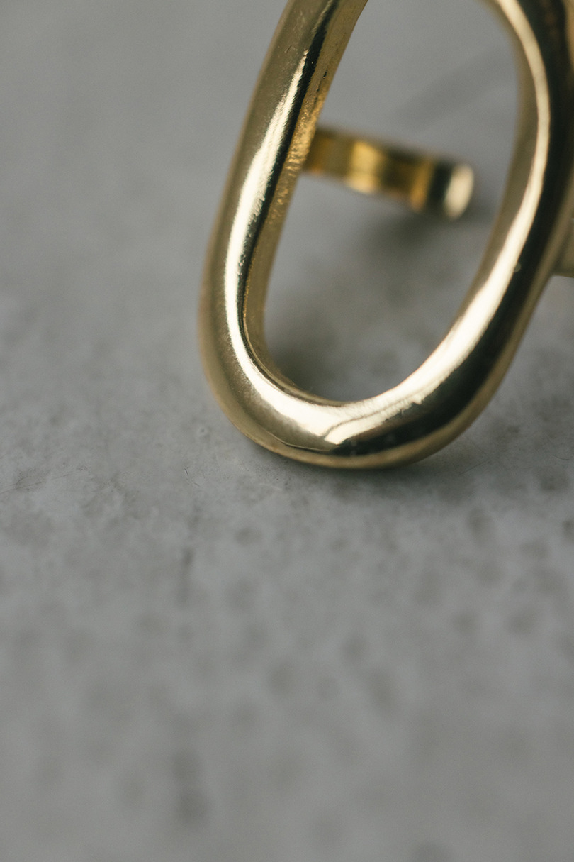 オーバルモチーフリング 詳細画像 GLD 9