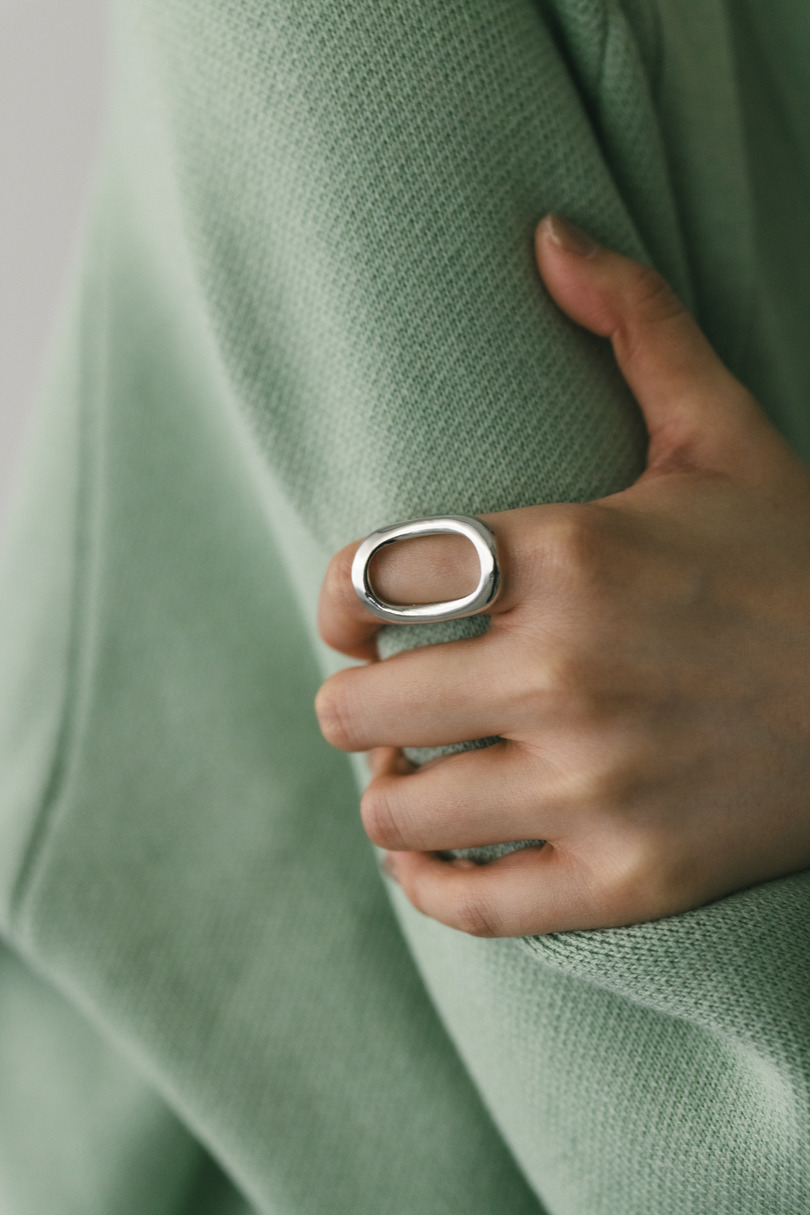 オーバルモチーフリング 詳細画像 SLV 2