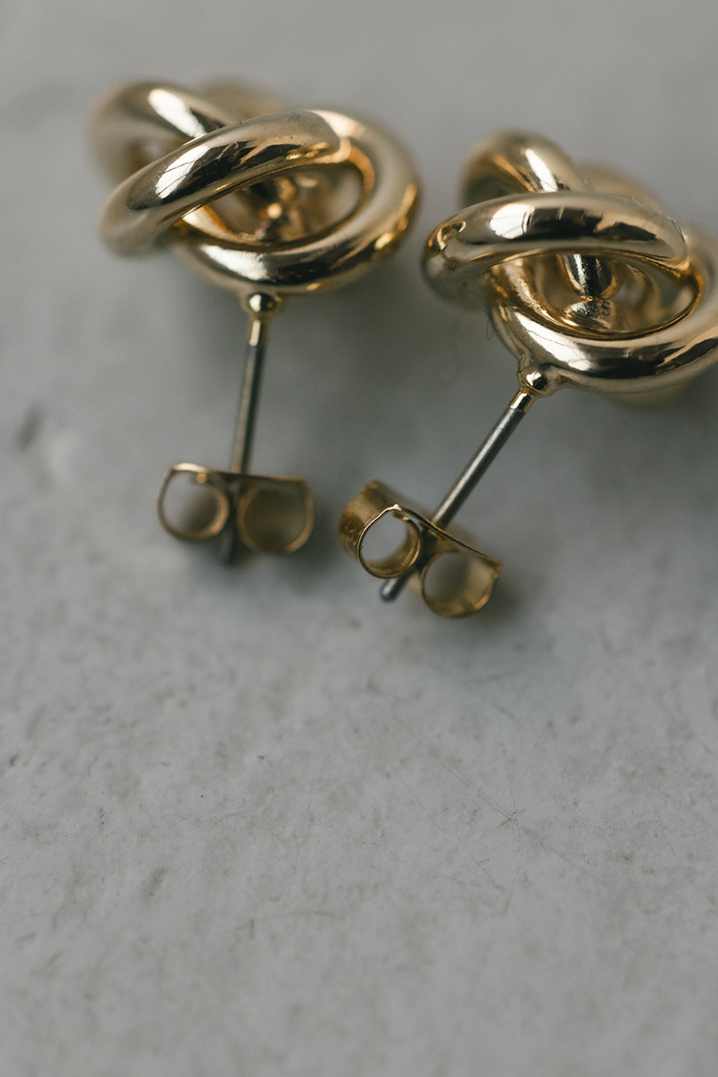 ノットモチーフピアス 詳細画像 GLD 9