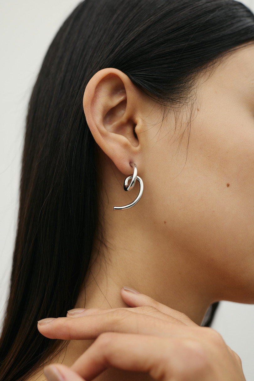 ノットラインピアス 詳細画像 SLV 2