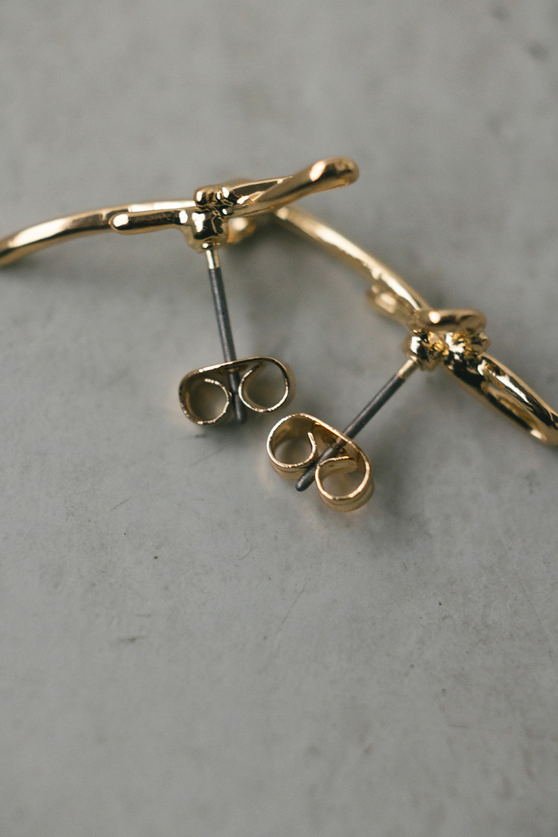 リボンピアス 詳細画像 GLD 6