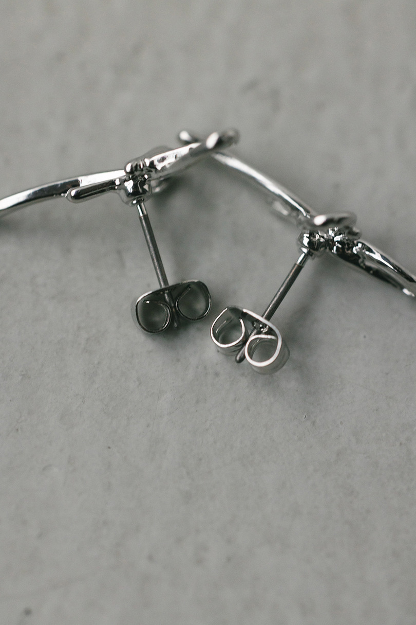 リボンピアス 詳細画像 SLV 6