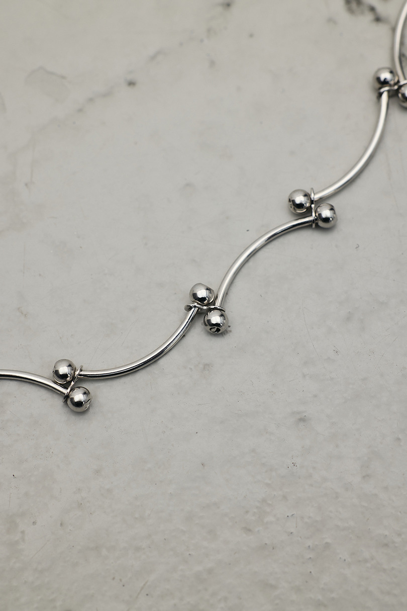 ウェーブデザインチェーンネックレス 詳細画像 SLV 7