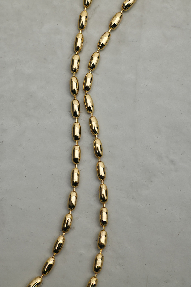 オーバルチェーンネックレス 詳細画像 GLD 5