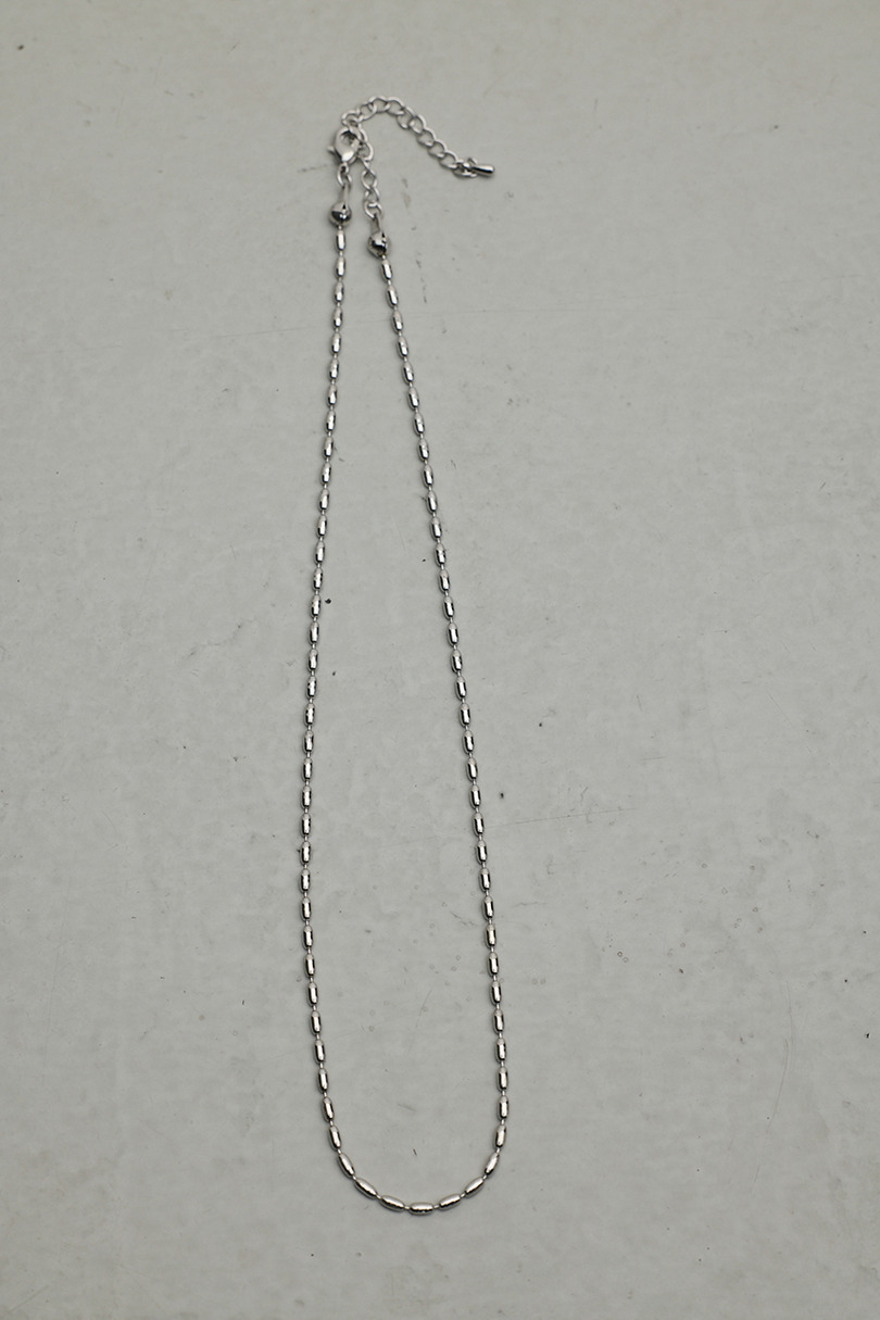 オーバルチェーンネックレス 詳細画像 SLV 3