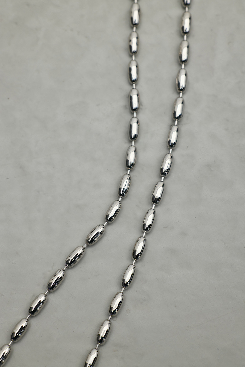 オーバルチェーンネックレス 詳細画像 SLV 8