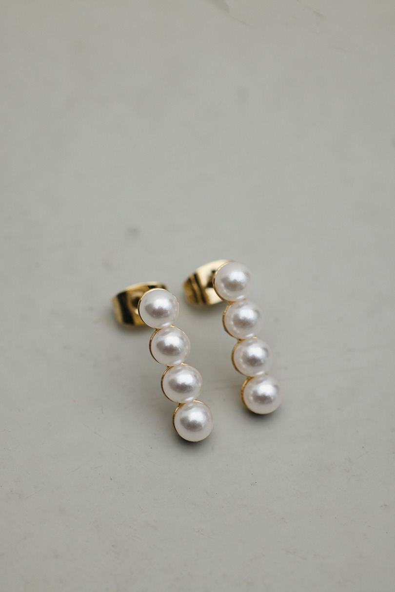 イミテーションパールピアス 詳細画像 GLD 3