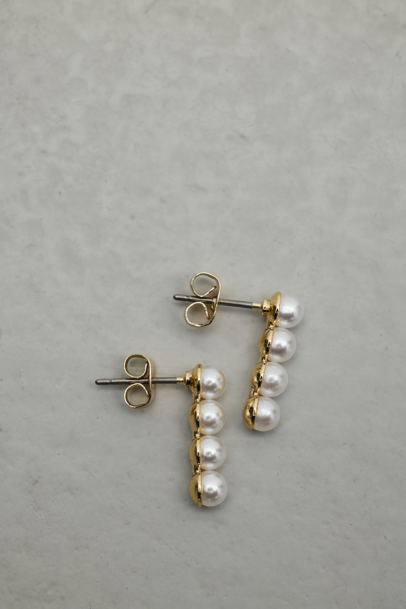 イミテーションパールピアス 詳細画像 GLD 4