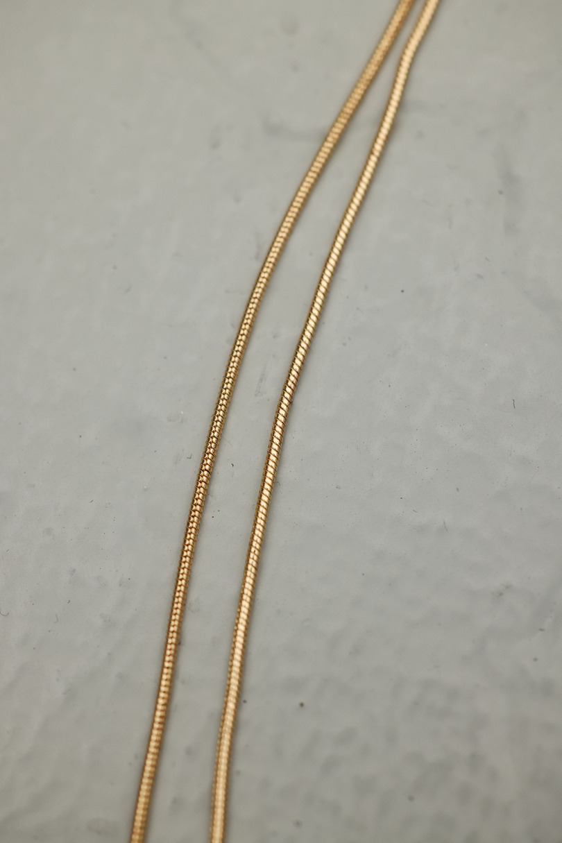 ニュアンスモチーフタイネックレス 詳細画像 GLD 8