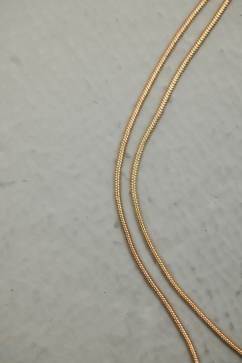 スネークチェーンネックレス 詳細画像 GLD 6