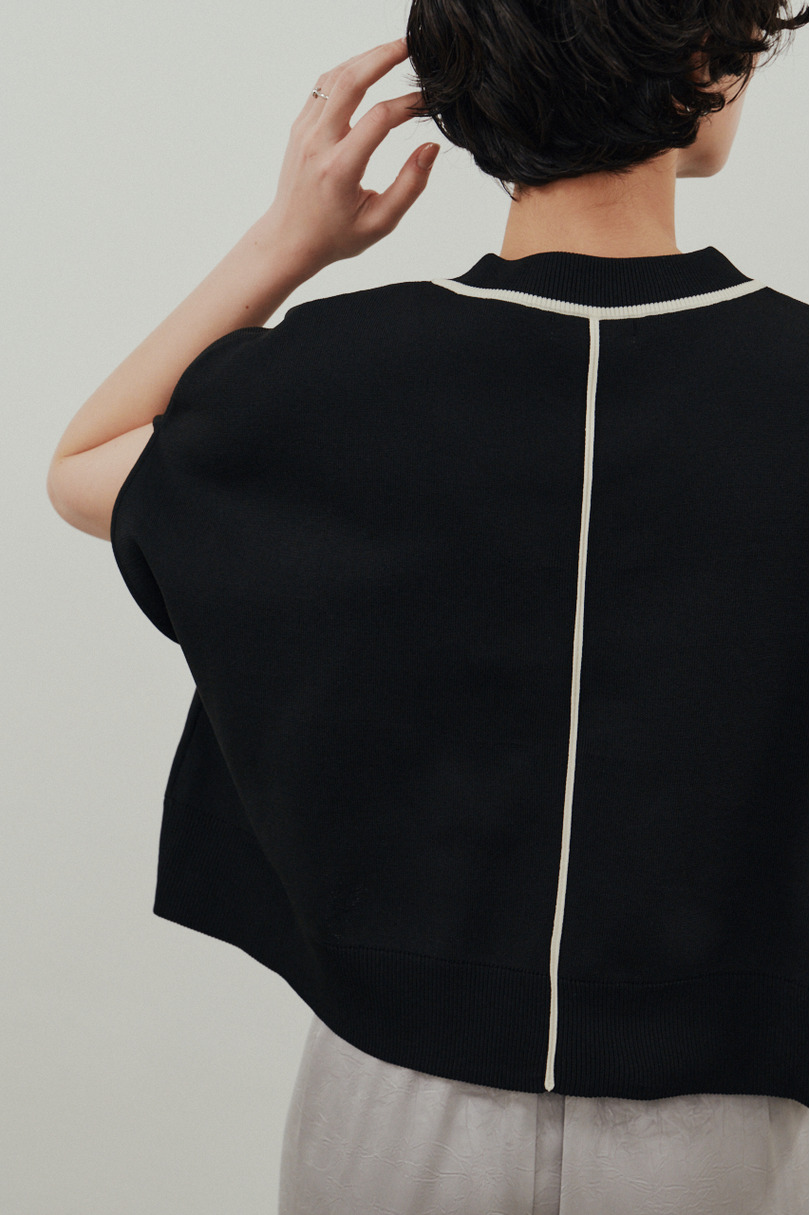 パイピングニットトップ 詳細画像 BLK 10