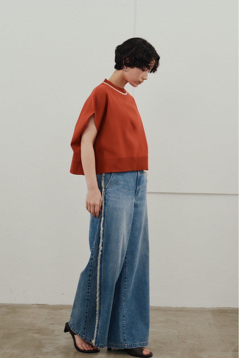 パイピングニットトップ 詳細画像 ORG 3