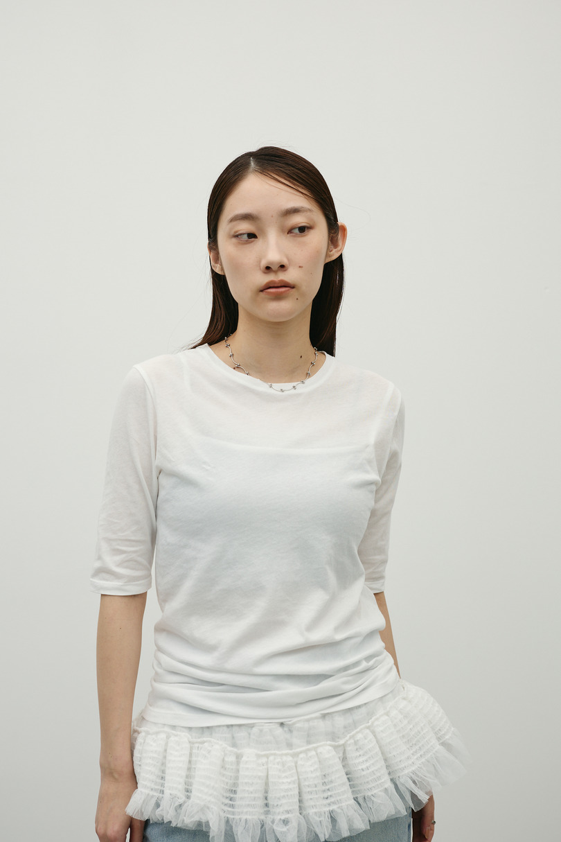 シアーバックシームT 詳細画像 WHT 2