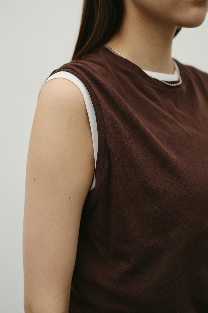 シアーバックシームタンク 詳細画像 BRN 7