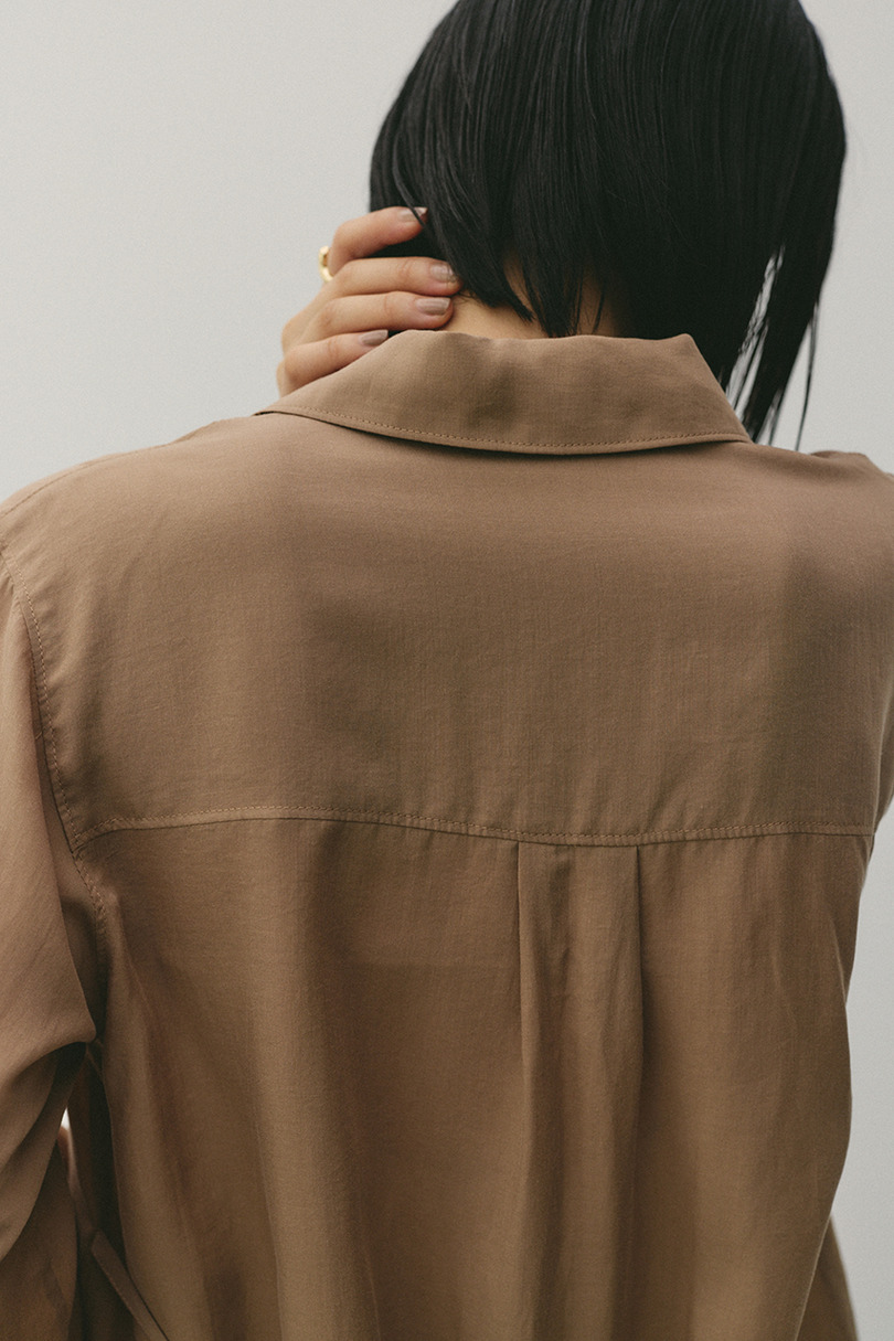 テーラーカラーオープンシャツ 詳細画像 L/BRN 15