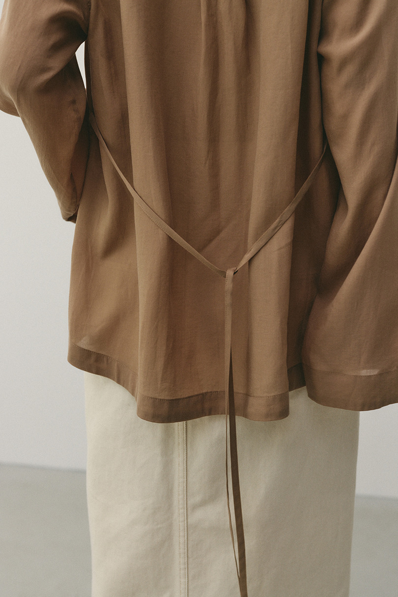 テーラーカラーオープンシャツ 詳細画像 L/BRN 16