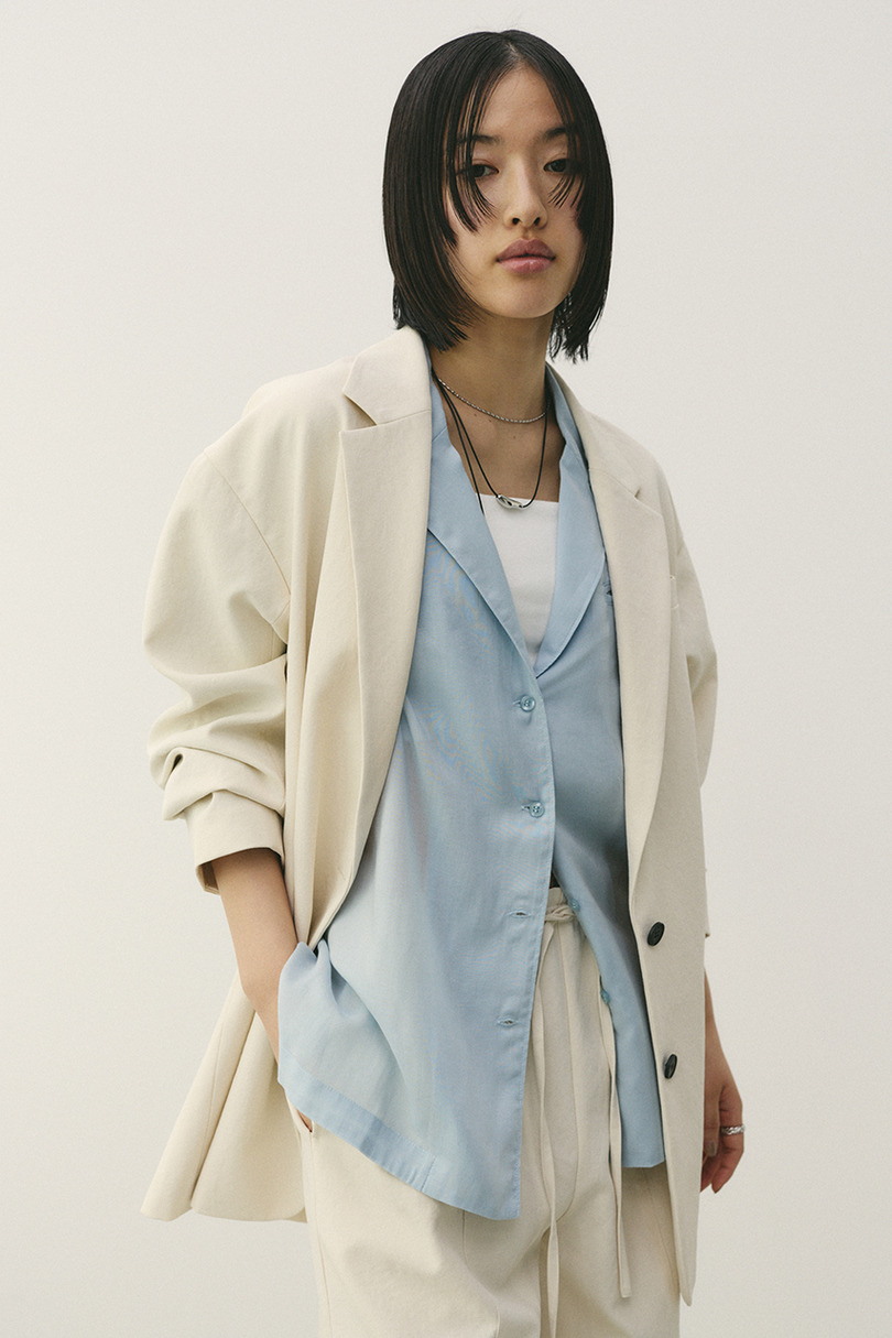 テーラーカラーオープンシャツ