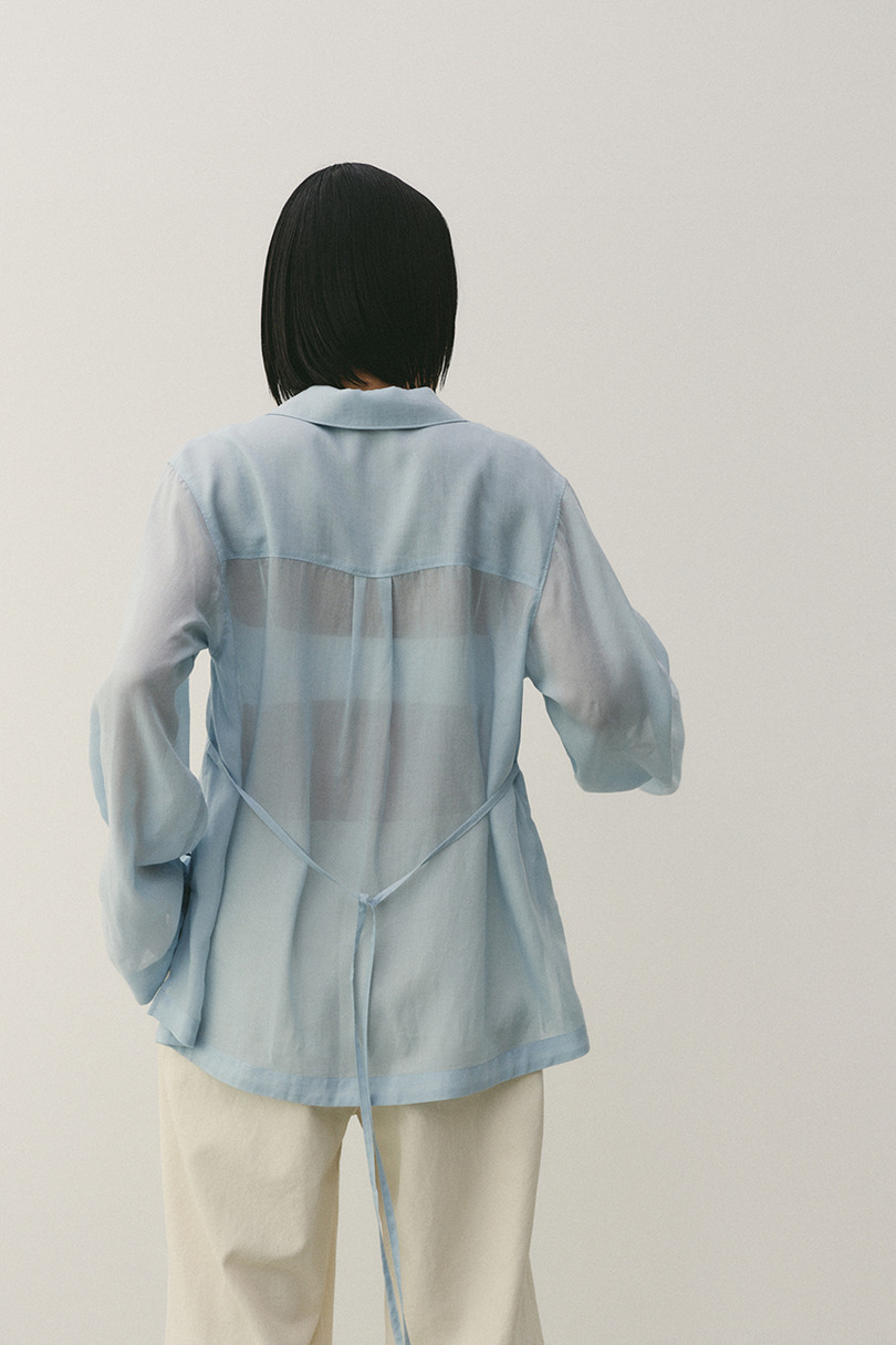 テーラーカラーオープンシャツ 詳細画像 SAX 11