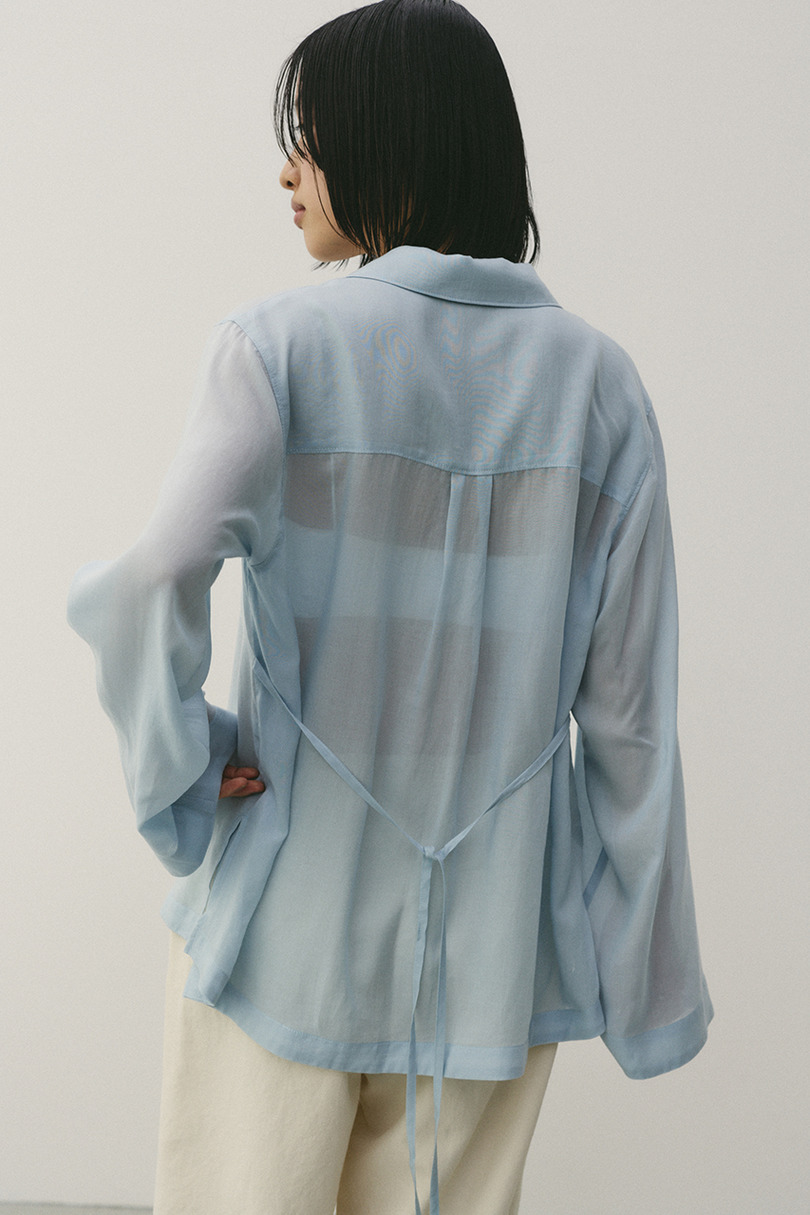 テーラーカラーオープンシャツ 詳細画像 SAX 12