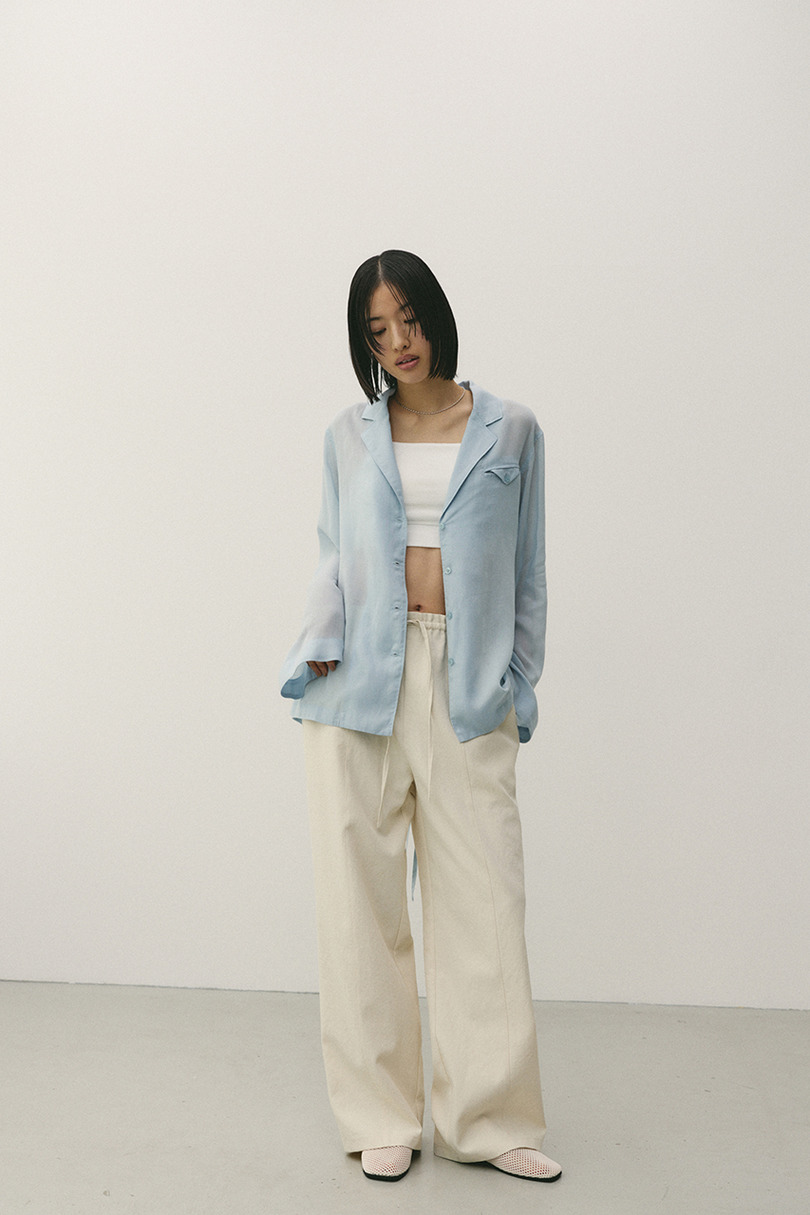 テーラーカラーオープンシャツ 詳細画像 SAX 6