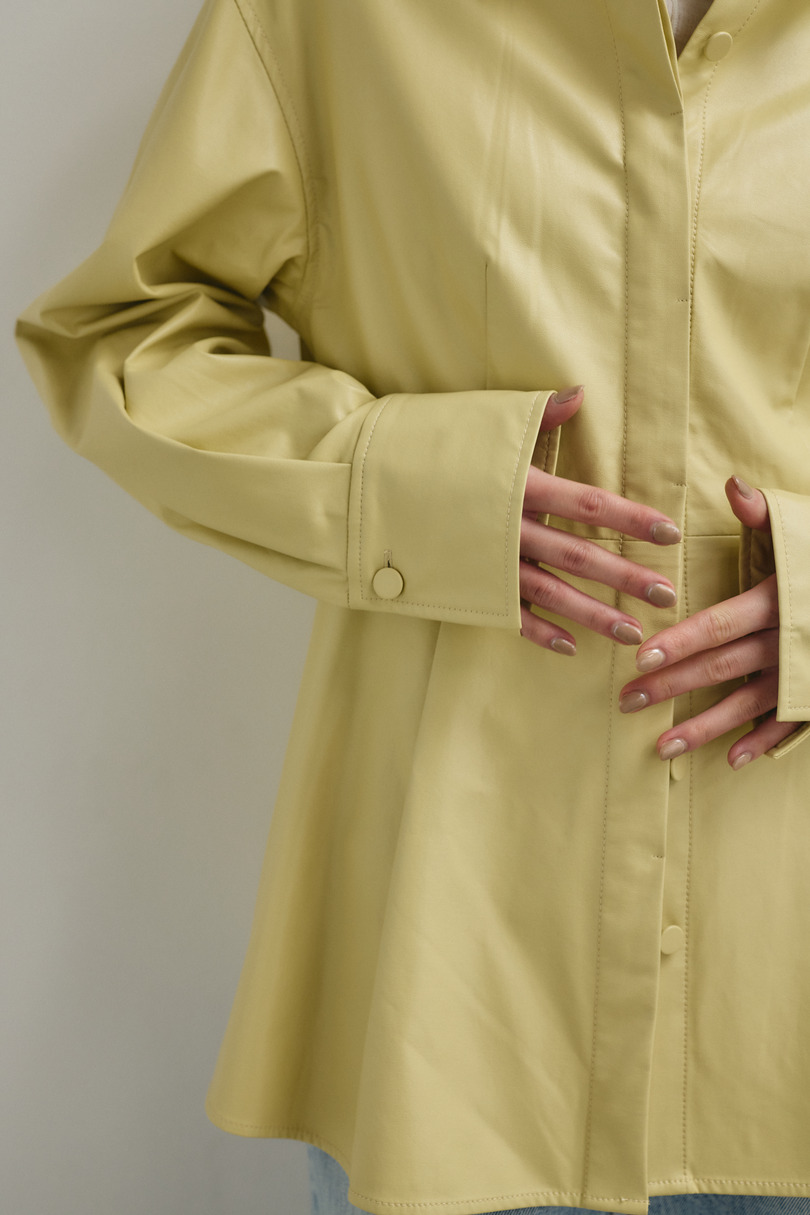 フェイクレザータックシャツ 詳細画像 BEG 10