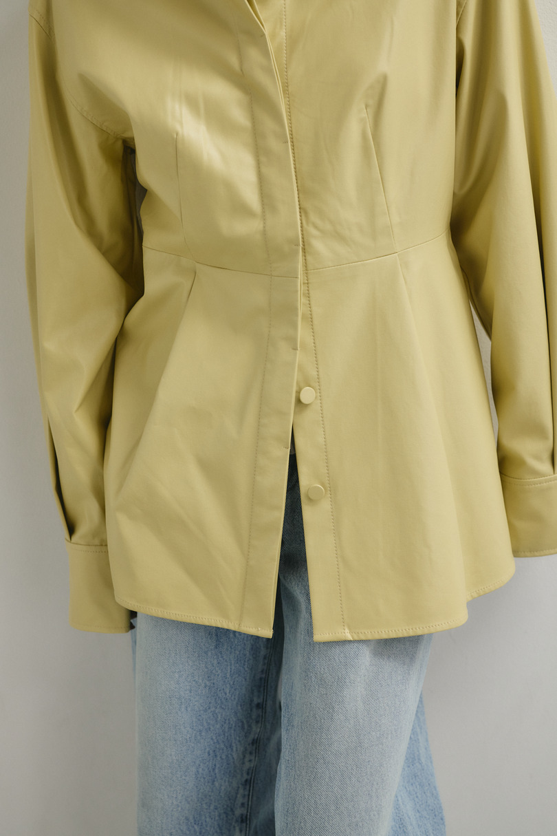 フェイクレザータックシャツ 詳細画像 BEG 9