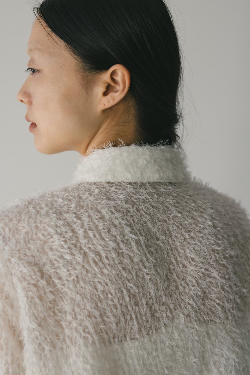 フリンジフェザーシャツ 詳細画像 WHT 10