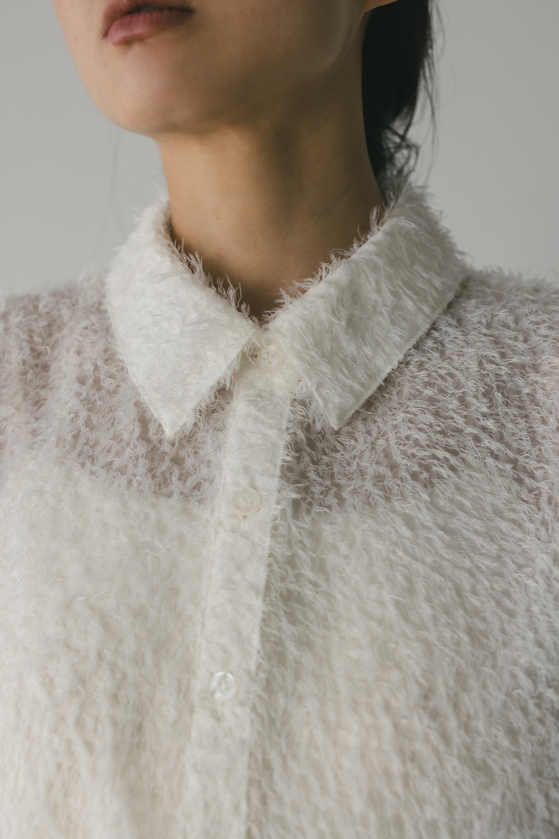 フリンジフェザーシャツ 詳細画像 WHT 6