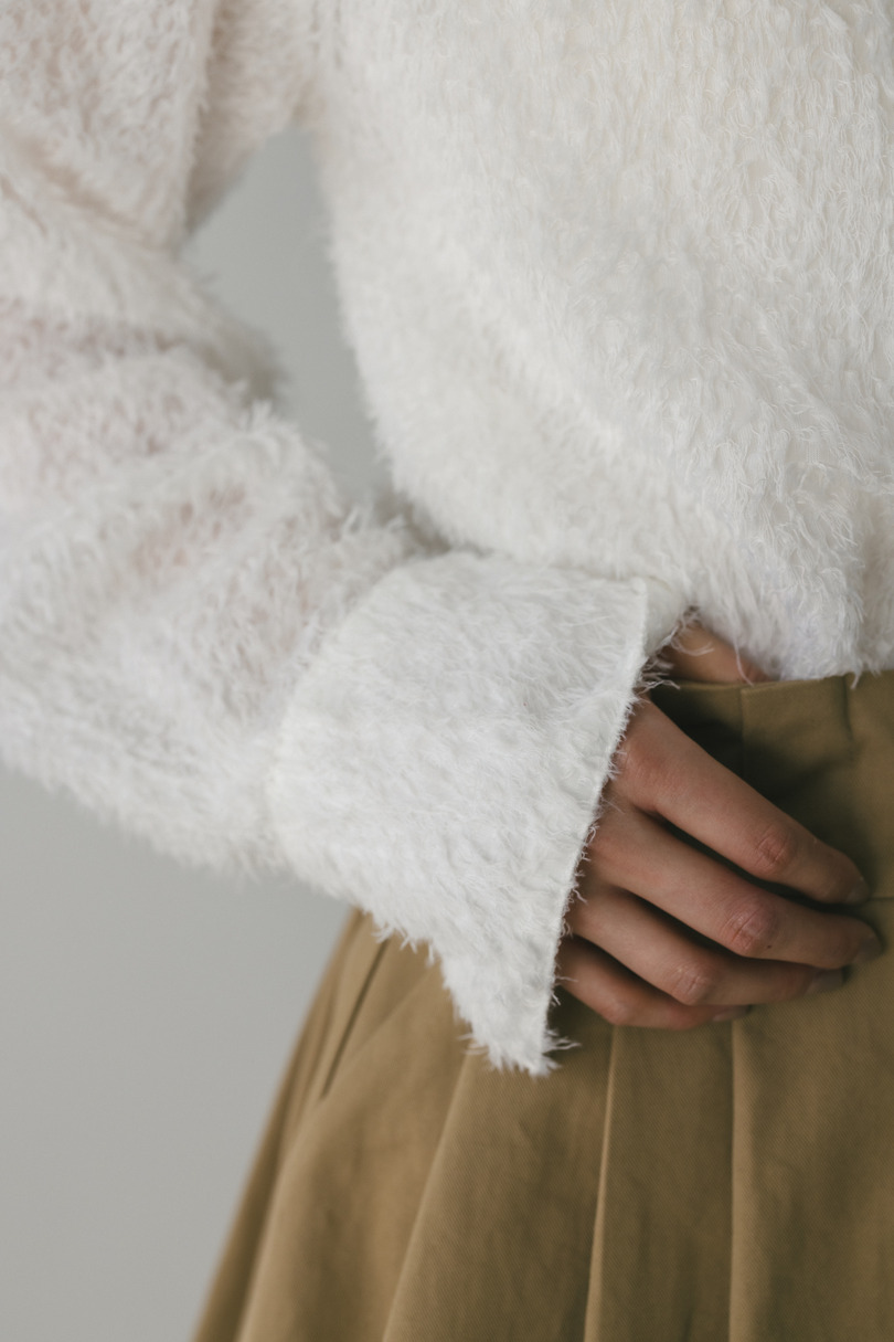 フリンジフェザーシャツ 詳細画像 WHT 7