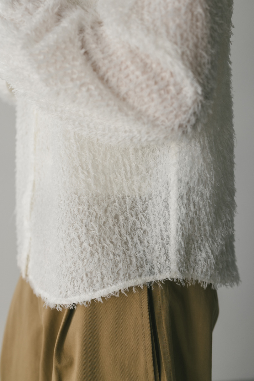 フリンジフェザーシャツ 詳細画像 WHT 9