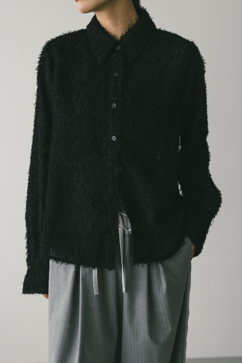 フリンジフェザーシャツ