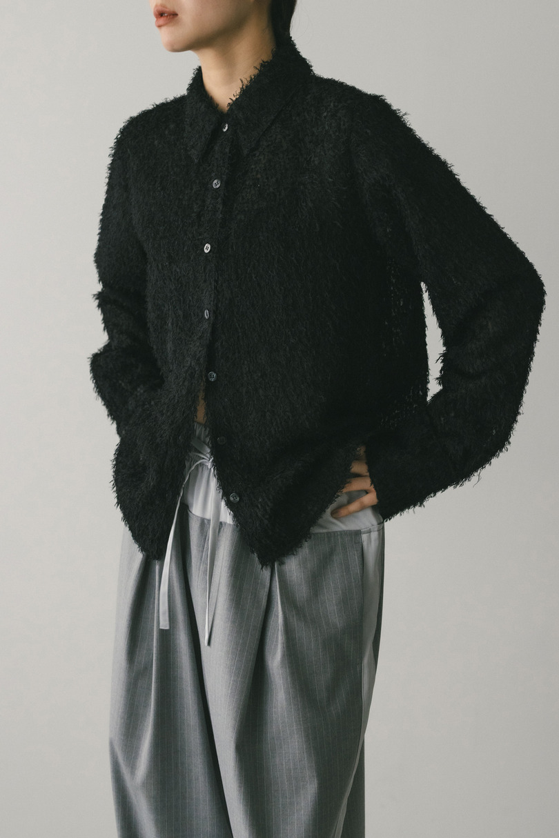 フリンジフェザーシャツ 詳細画像 BLK 4