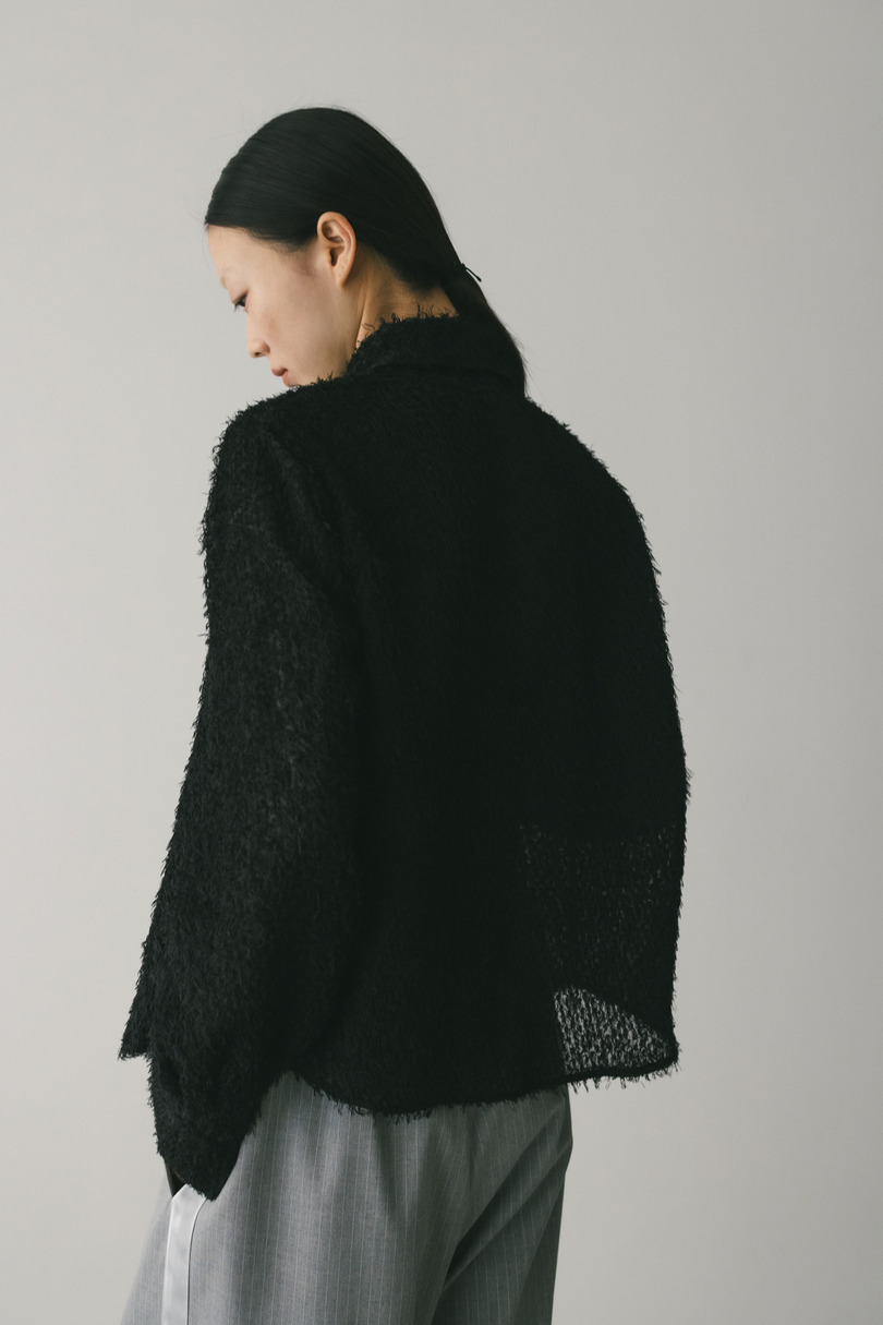 フリンジフェザーシャツ 詳細画像 BLK 5