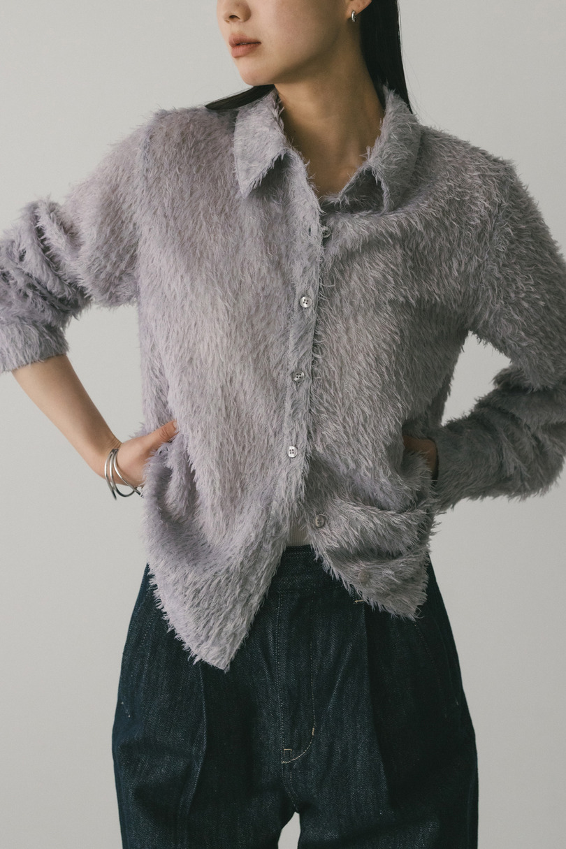 フリンジフェザーシャツ