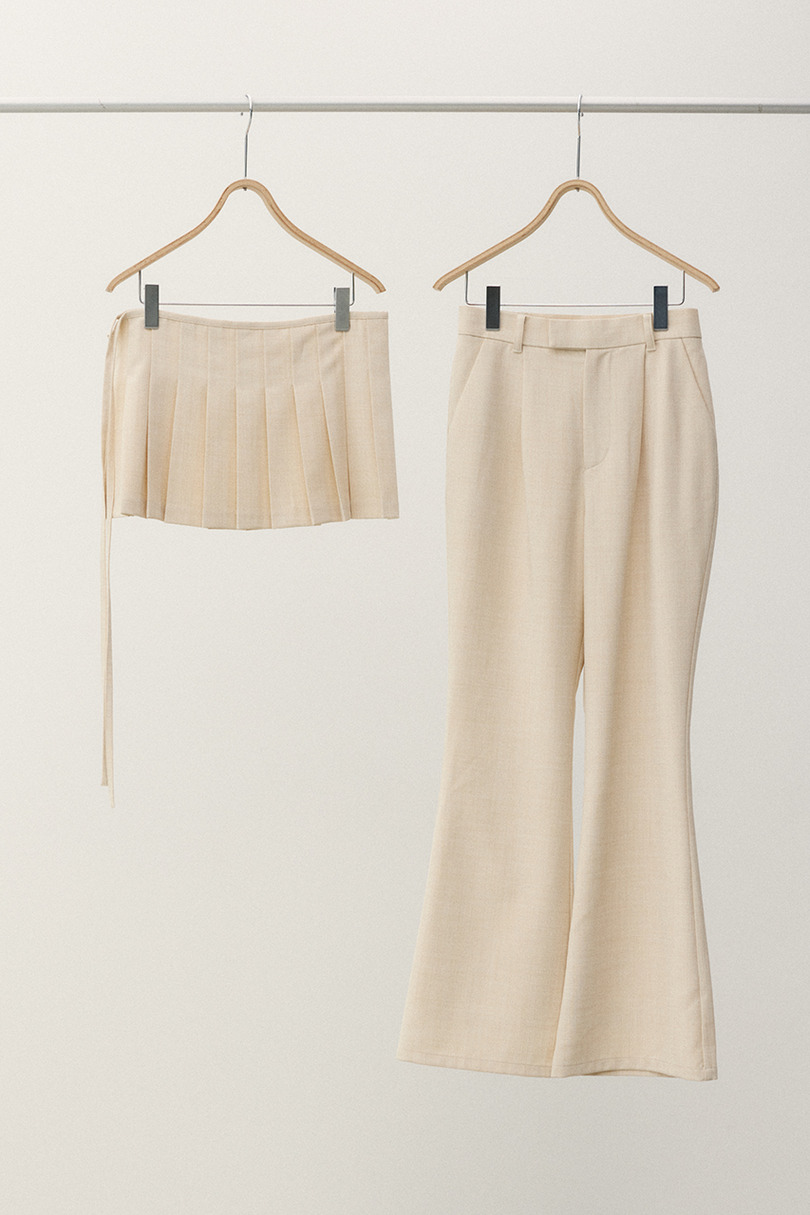 プリーツスカートレイヤードパンツ 詳細画像 L/BEG 16