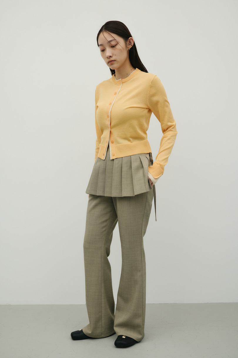 プリーツスカートレイヤードパンツ 詳細画像 L/KHA 2