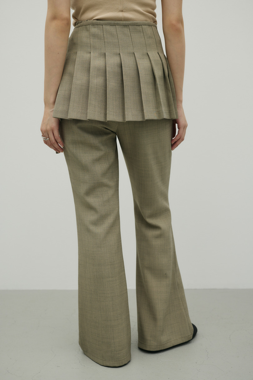 プリーツスカートレイヤードパンツ 詳細画像 L/KHA 4