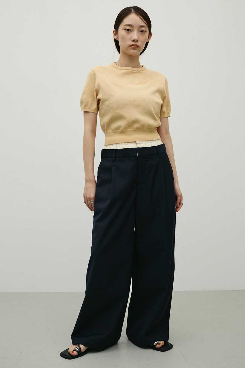 レイヤードローウエストパンツ 詳細画像 NVY 3