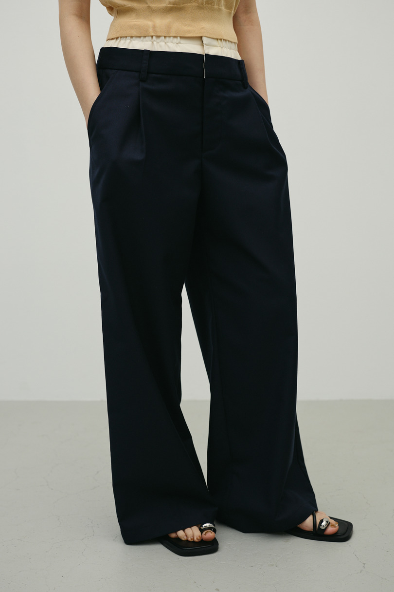 レイヤードローウエストパンツ 詳細画像 NVY 4