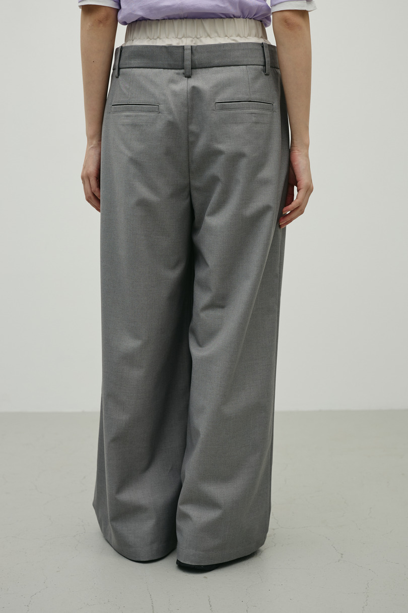 レイヤードローウエストパンツ 詳細画像 GRY 4