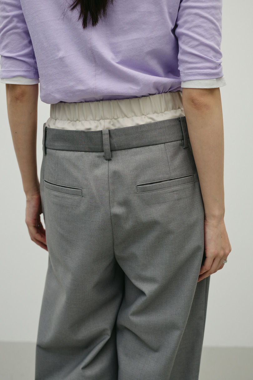 レイヤードローウエストパンツ 詳細画像 GRY 9