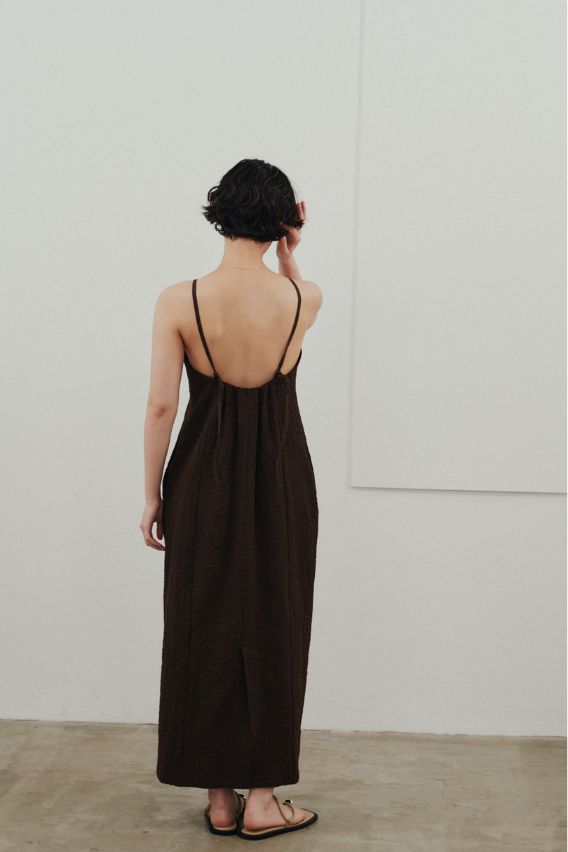 バックオープンナローキャミドレス 詳細画像 BRN 5