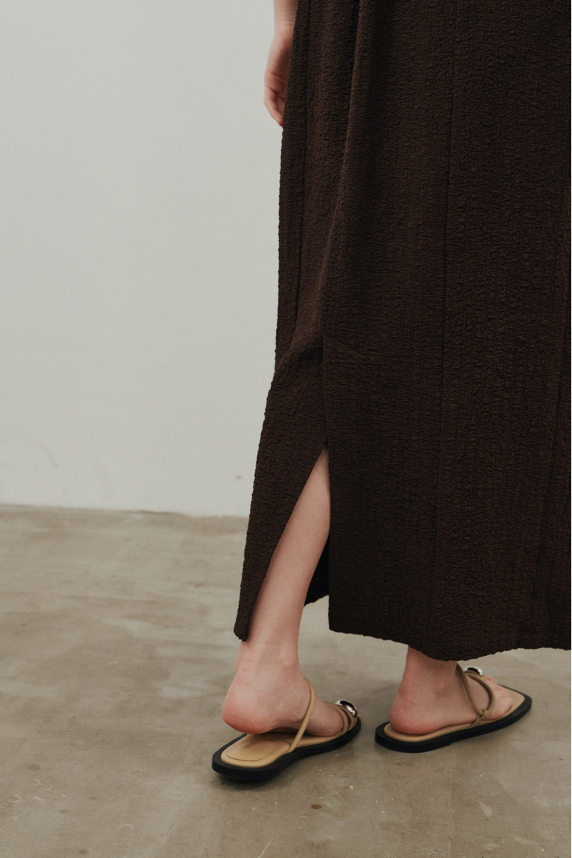 バックオープンナローキャミドレス 詳細画像 BRN 9