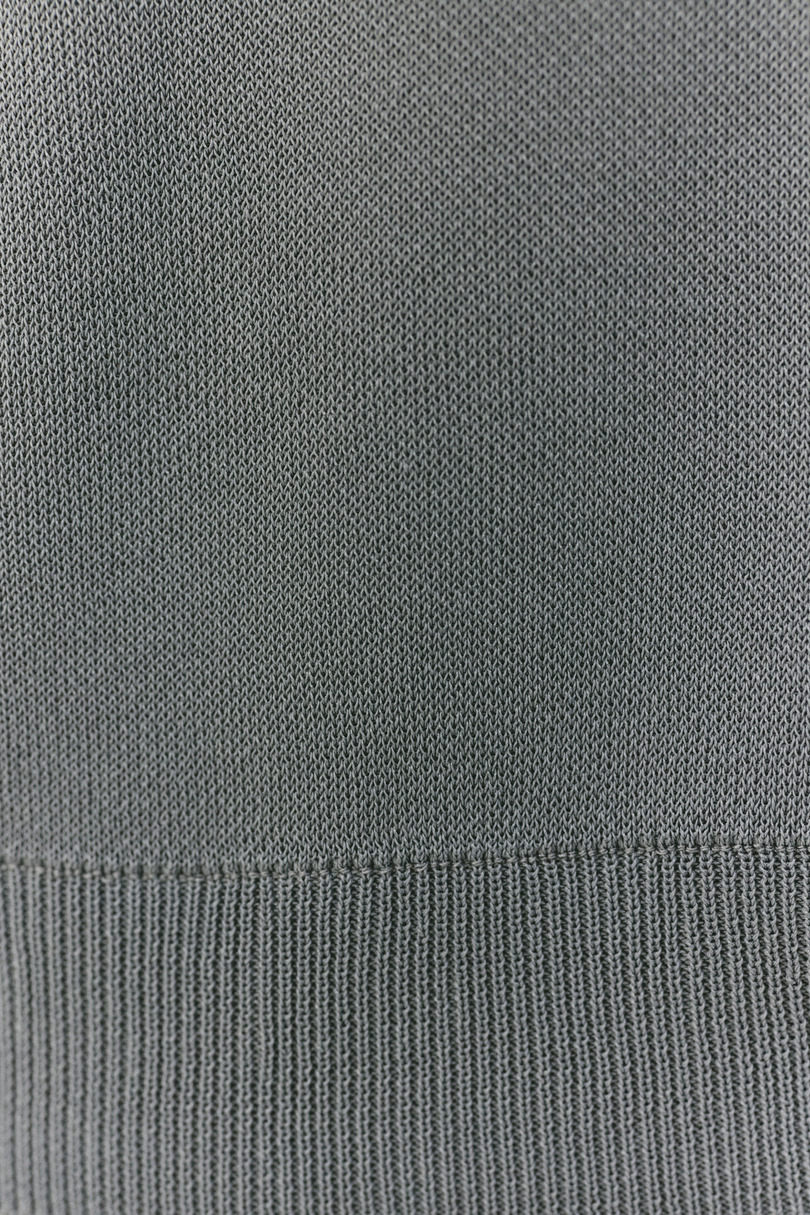 レイヤードポロニットトップ 詳細画像 GRY 10