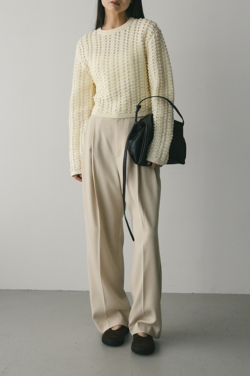 フラッフィーニットトップ 詳細画像 WHT 2