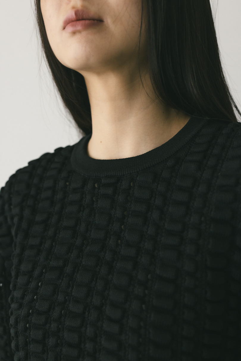 フラッフィーニットトップ 詳細画像 BLK 3