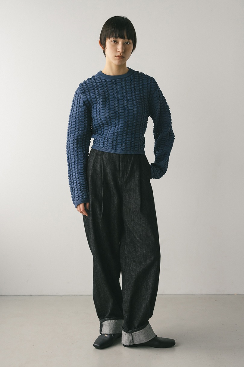 フラッフィーニットトップ 詳細画像 BLU 2