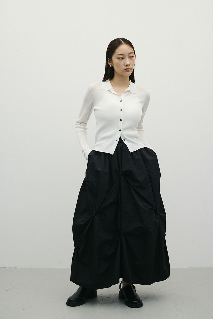 スキッパーニットトップ 詳細画像 WHT 2