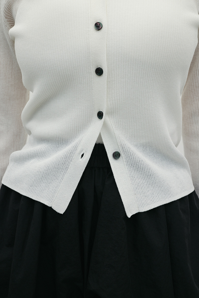 スキッパーニットトップ 詳細画像 WHT 7