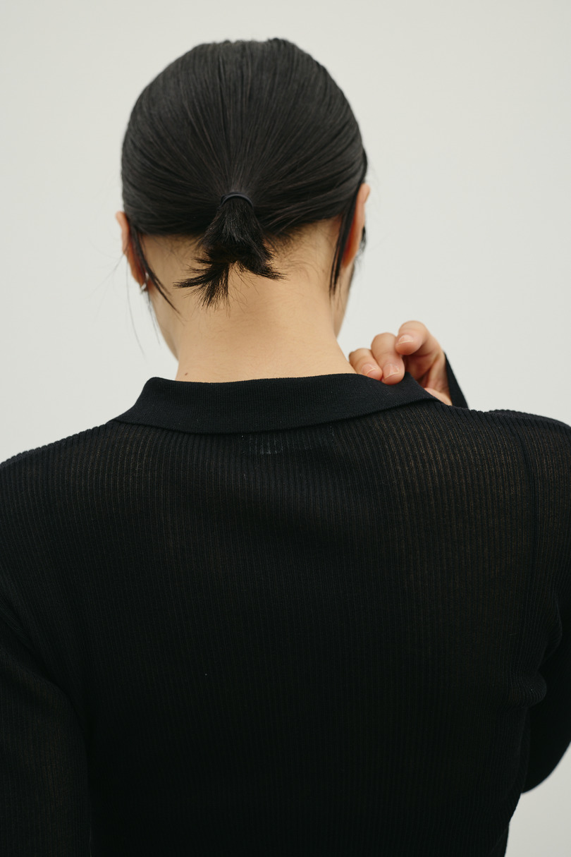 スキッパーニットトップ 詳細画像 BLK 10